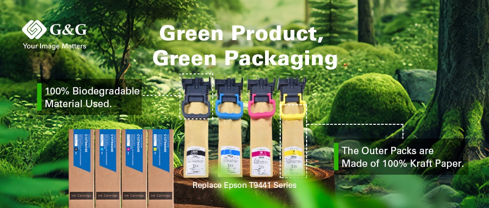 Первые на рынке! Обновленные пакеты чернил G&G с новыми биоразлагаемыми, экологически чистыми материалами